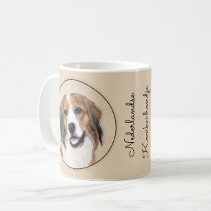 Taza De Café Pintura de Nederlandse Kooikerhondje - Arte de per