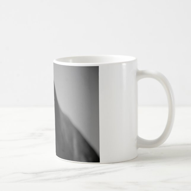 Taza De Café Pintura de ojos de caballo blanco negro (Derecha)