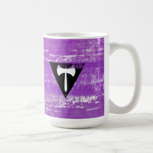 Taza De Café Pintura de Orgullo Lésbico (Labrys)