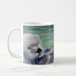 Taza De Café Pintura de orugas marinas