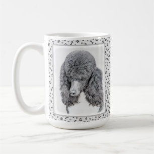 Taza De Café Pintura de Parti Negro de canapé estándar - Arte d