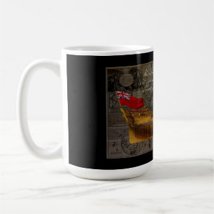 Taza De Café Pintura de perfil del barco Jersey