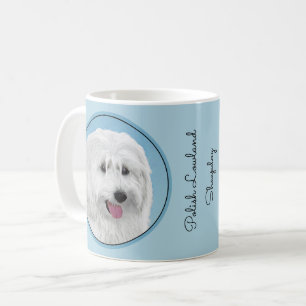 Taza De Café Pintura de perro pastor de Lowland polaco - Arte d