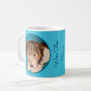 Taza De Café Pintura de pipa de Fox Terrier - Arte Perro Origin