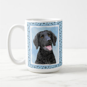Taza De Café Pintura de recuperación con recubrimiento de curry