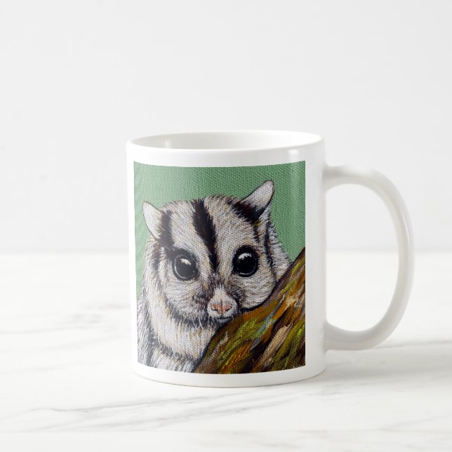 Taza De Café Pintura de Sugar Glider (Derecha)