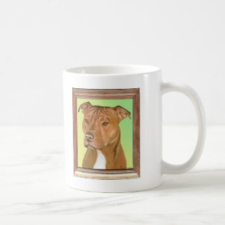 Taza De Café Pintura de Terrier de pitbull