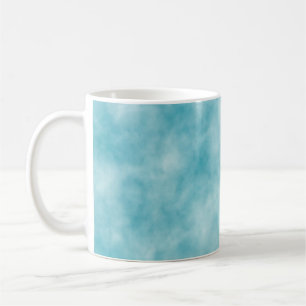 Taza De Café Pintura de textura azul cielo, arte, decoración gr