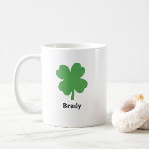 Taza De Café Pintura de textura de color de agua de Shamrock ir