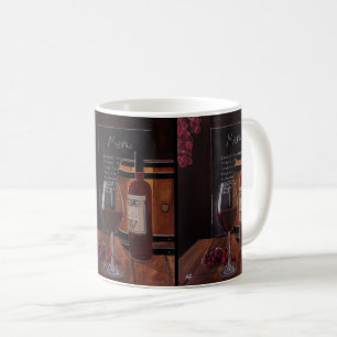 Taza De Café Pintura de Vino Tinto de Alfred Fox