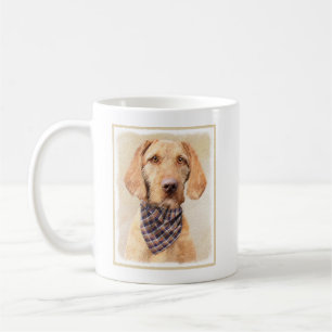 Taza De Café Pintura de Vizsla con cabello alambrado - Arte Per