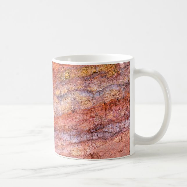 Taza De Café Pintura de volcanes: belleza del arte natural (Derecha)