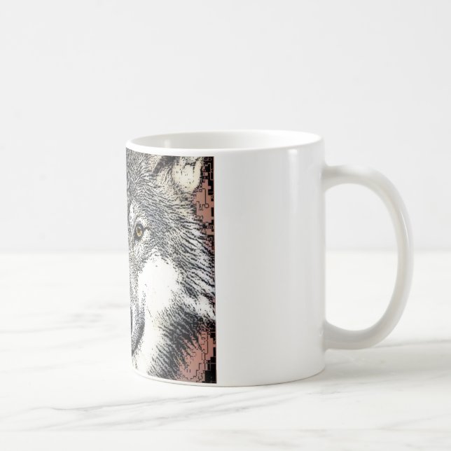 Taza De Café Pintura de Wolf Eyes (Derecha)
