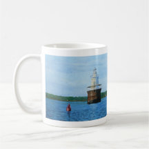 Pintura del Faro del Canal de Lubec