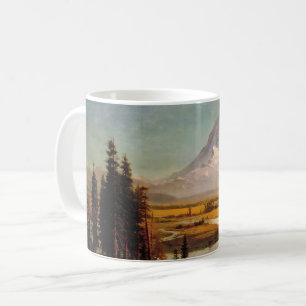 Taza De Café Pintura del monte Rainier de Albert Bierstadt,