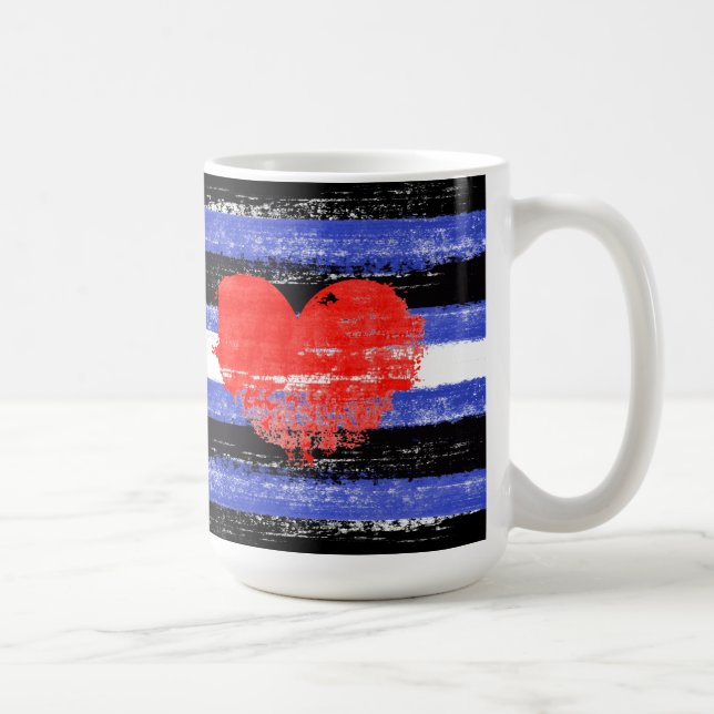 Taza De Café Pintura del Orgullo de Cuero (Derecha)