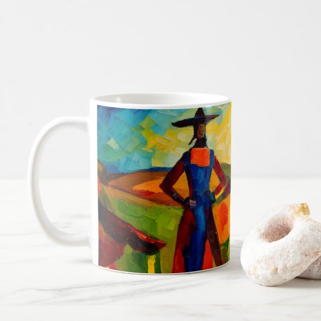 Taza De Café Pintura digital (Con donut)