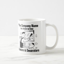 Taza De Café Pintura divertida y tazón decorativo