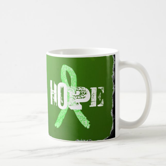 Taza De Café Pintura, escalera, Hope Lyme Enfermedad Café Mug (Derecha)