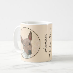 Taza De Café Pintura estadounidense sin pelo y más terrible - A