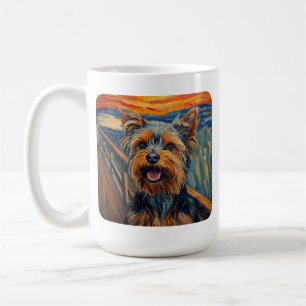 Taza De Café Pintura expresionista Yorkshire Terrier / Yorkie
