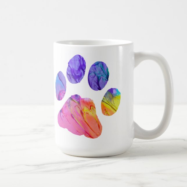 Taza De Café Pintura Impresiones Café Mug (Derecha)