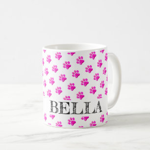 Taza De Café Pintura Impresiones MASCOTA NOMBRE Diversión a ani