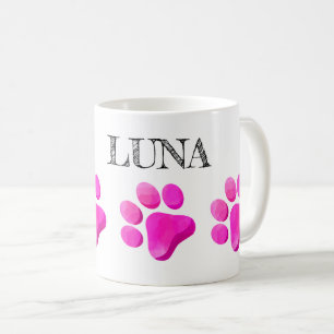 Taza De Café Pintura Impresiones MASCOTA NOMBRE Diversión moder