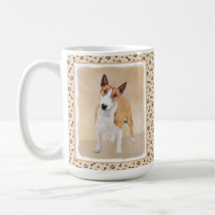 Taza De Café Pintura Miniatura de Bull Terrier - Cute Original 