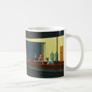 Taza De Café Pintura Nighthawks de Edward Hopper
