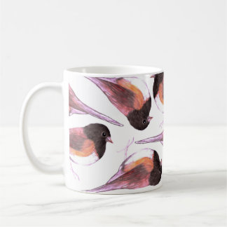 Taza De Café Pintura observada oscuridad de la acuarela de los