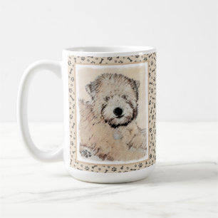 Taza De Café Pintura Original de Terrier Wheaten de Pelo Blando