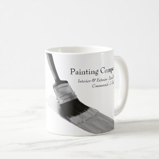 Taza De Café Pintura Painter Service Company Brush Gray