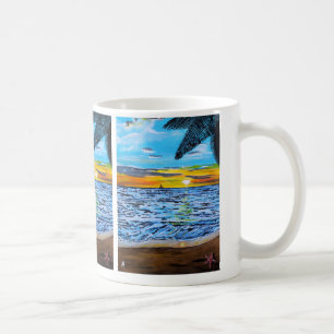 Taza De Café Pintura Persiguiendo el Atardecer de Alfred Fox