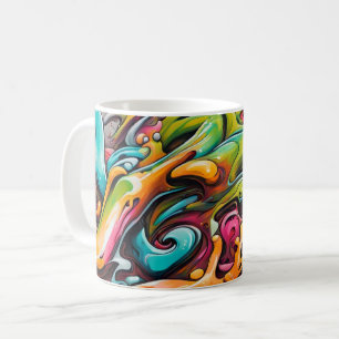 Taza De Café Pintura psicodélica