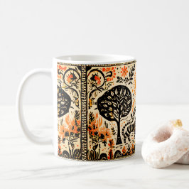 Taza De Café pintura simple de madhubani