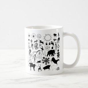 Taza De Café pinturas rupestres - arte primitivo