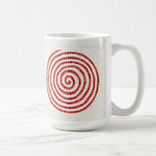 Taza De Café PINWHEEL MOSAIC Tall White Mug