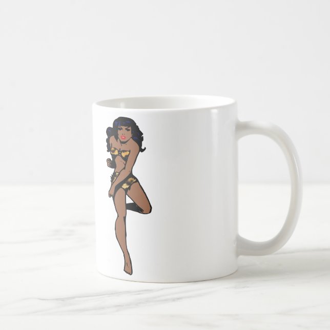 Taza De Café pinza africana de leopard print (Derecha)