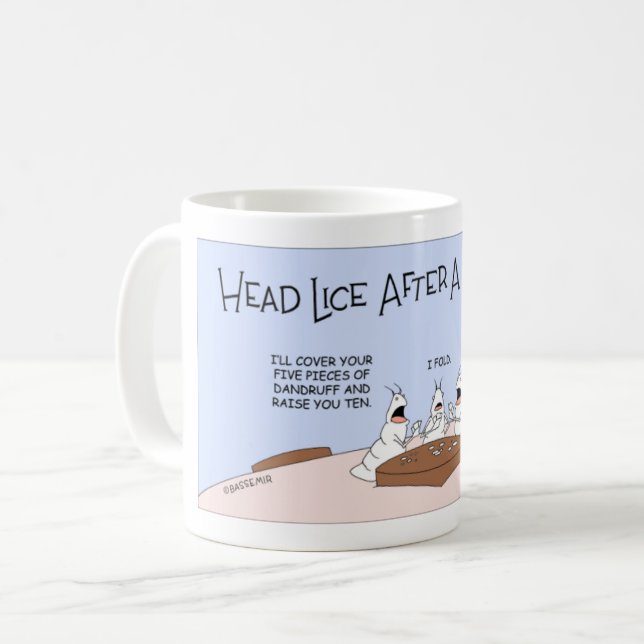 Taza De Café Piojos principales después de un corte del zumbido (Anverso izquierdo)