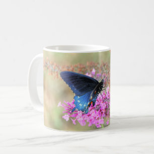 Taza De Café Pipevine Swallowtail en Buddleja