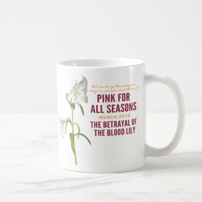 Taza De Café Pique por todas las estaciones marzo (taza del mes (Derecha)