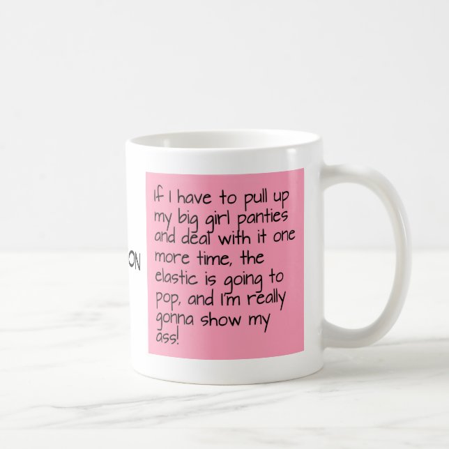 Taza De Café Pique puesto el nombre grande del personalizado de (Derecha)