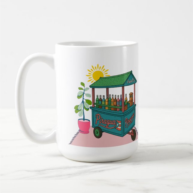 Taza De Café Piragua Puerto Rico Tshirt (Izquierda)