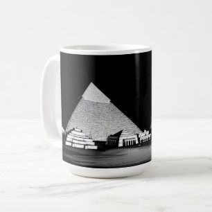 Taza De Café Pirámides negras y blancas