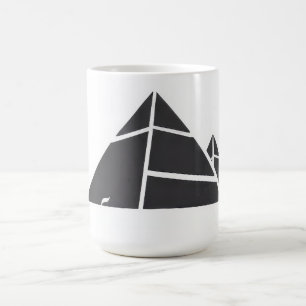 Taza De Café Pirámides negras y blancas