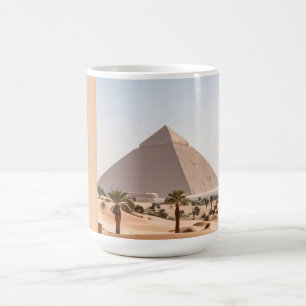 Taza De Café Pirámides y Palmeras