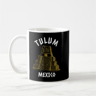 Taza De Café Pirámides y ruinas mayas Vacaciones en Tulum Mexic