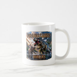 Taza De Café Piranhasaurus Destruye Fotográfico – Divertido Ate