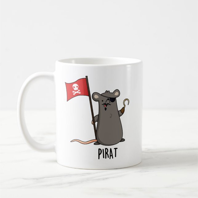 Taza De Café Pirat Rat Pun (Izquierda)
